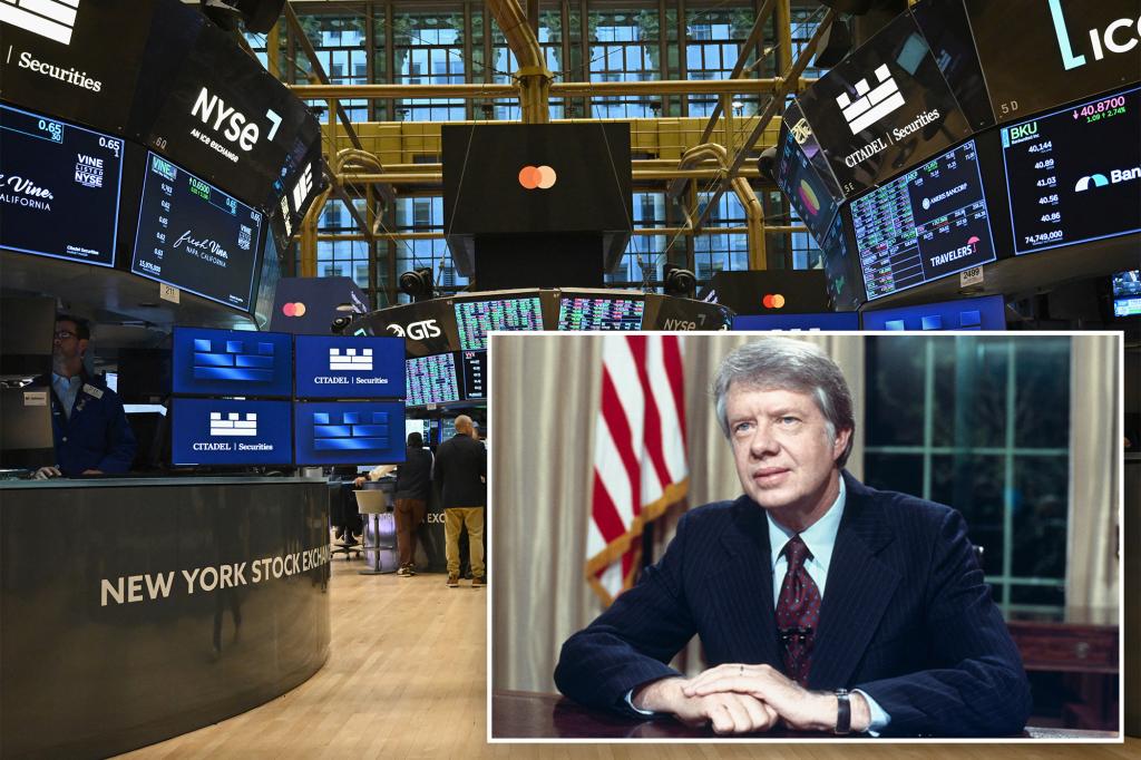 NYSE to close for Jimmy Carter's funeral on Jan. 9